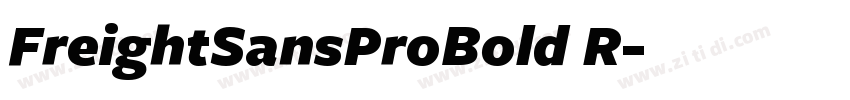 FreightSansProBold R字体转换